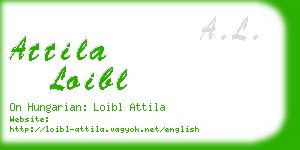 attila loibl business card